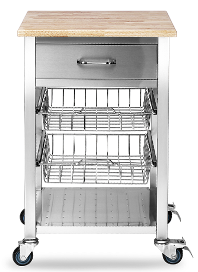 21 inch stainless steel kitchen cart