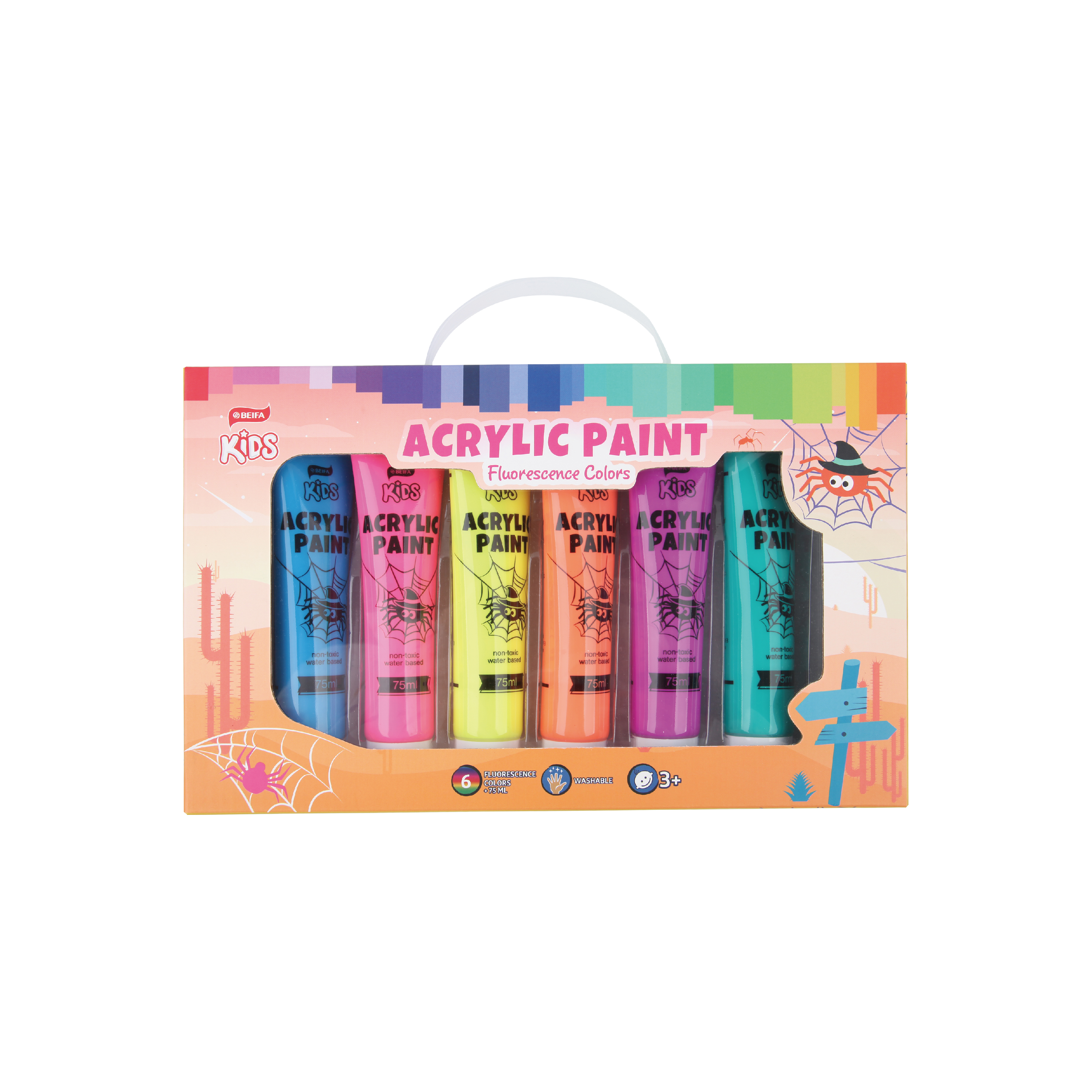 Neon Acrylic Paint Set