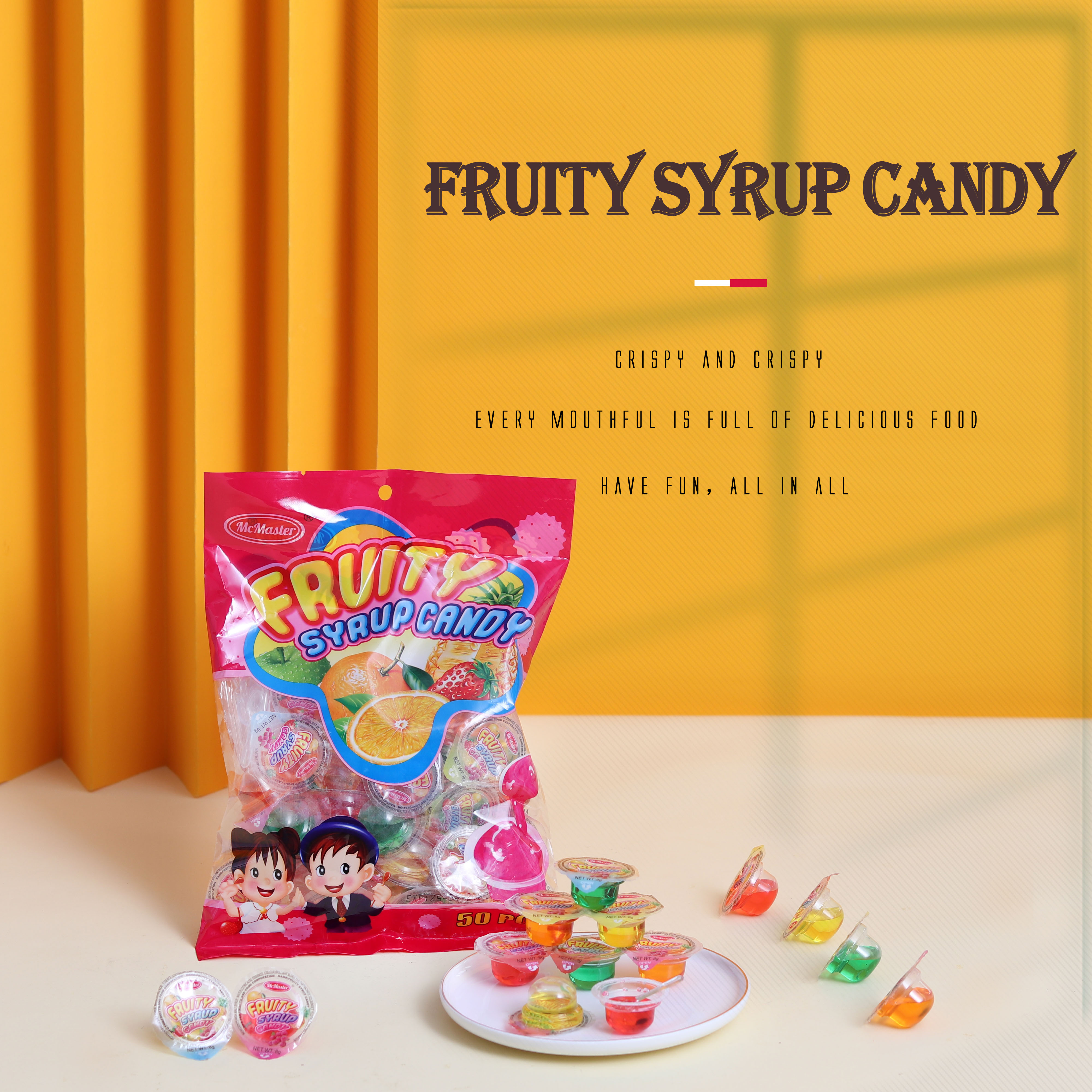 Bag Packing Fruity Syrup Candy