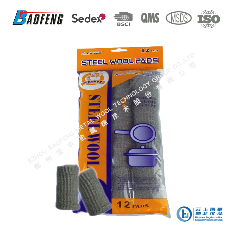 Steel wool roll