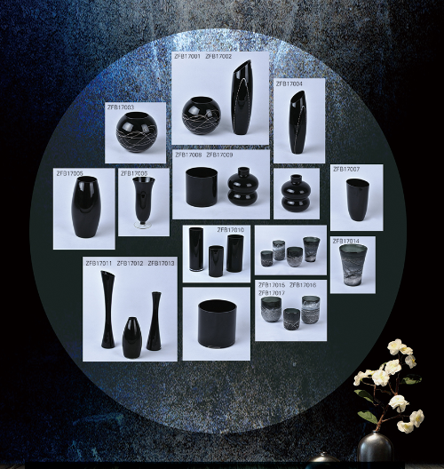 Black Glass Vase