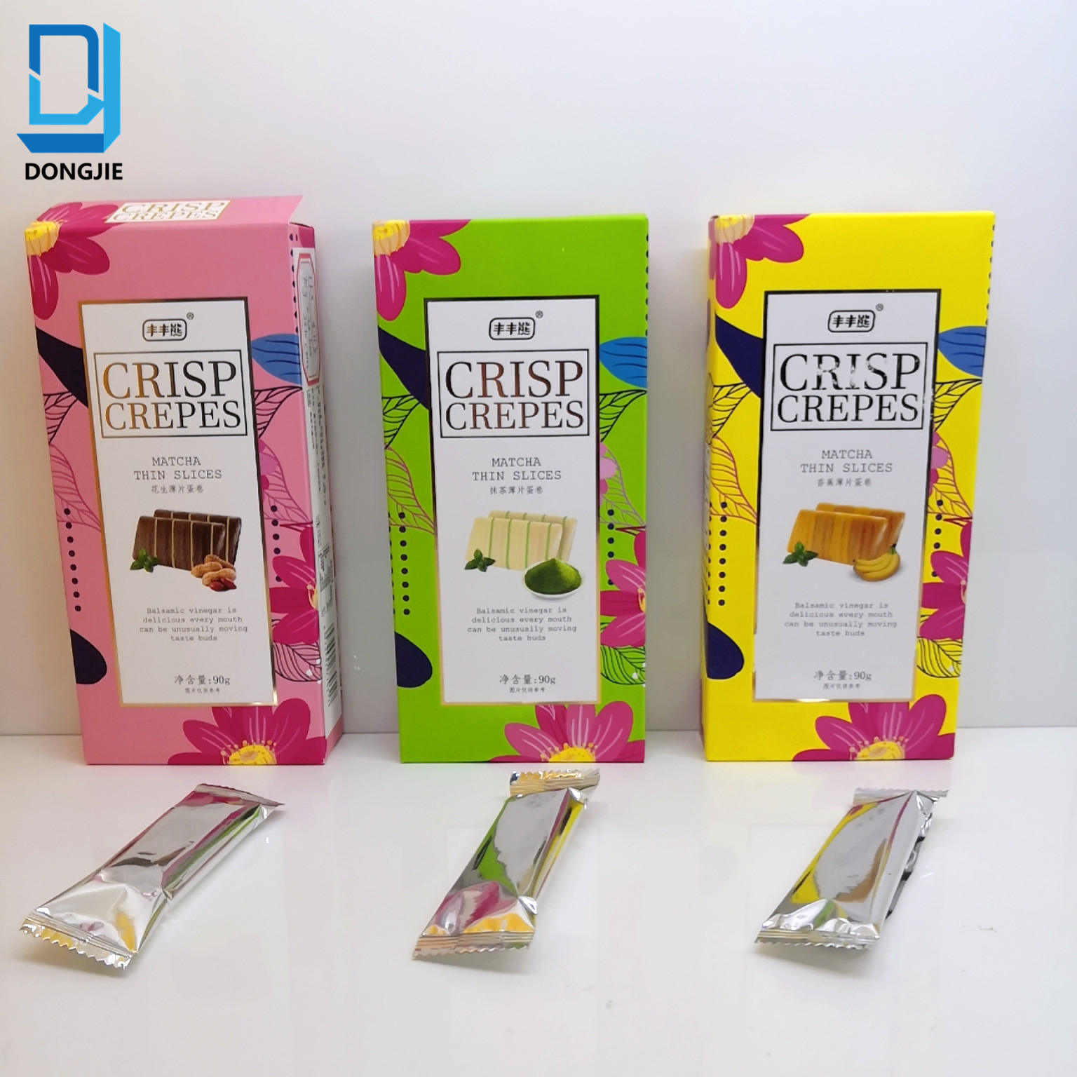 Crisp Crepes (chocolate flavor, banana flavor, matcha flavor)