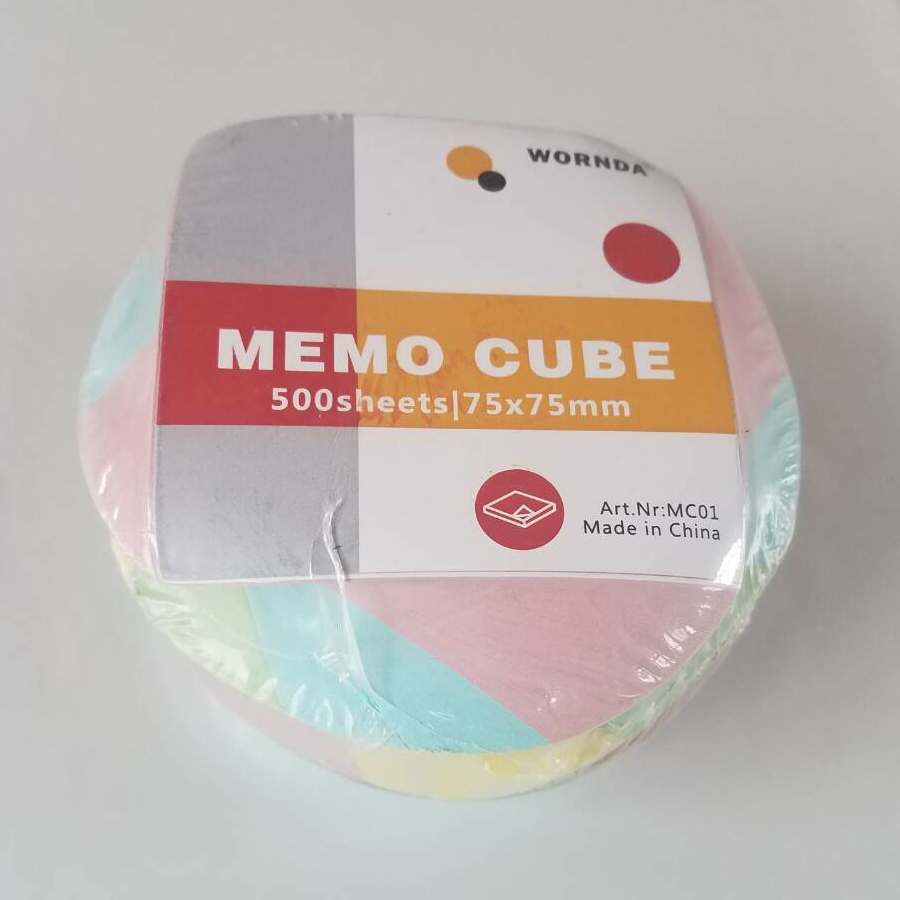 spiral memo cube