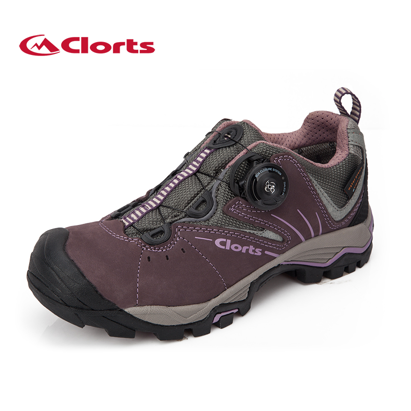 CLORTS Lightweight Waterproof Rubber Outsole Boa Lacing Trekking Shoes