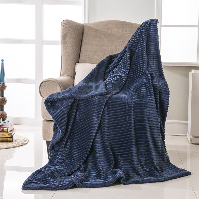 Cutting Flannel with Sherpa Blanket