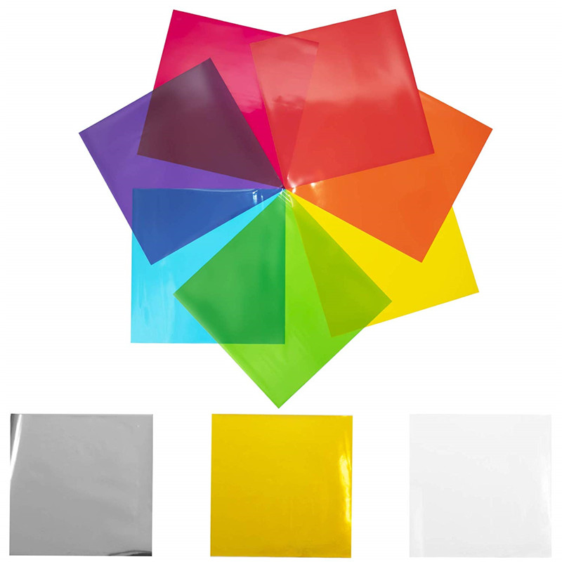 Customize Food Grade Colored Gift Wrapping Cellophane Sheets Long cellophane wraps