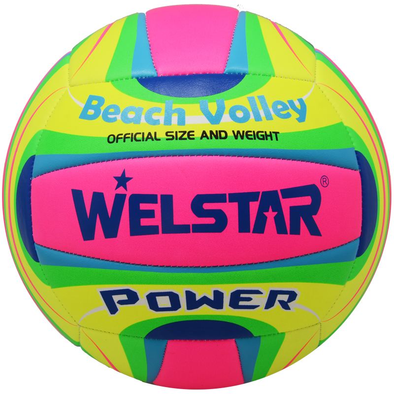 Welstar colorful beach MACHINE STITCHED VOLLEYBALL