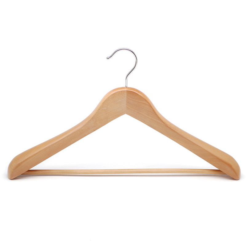 Deluxe wooden coat hanger