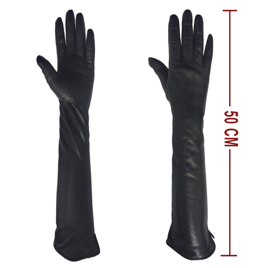 2020 Ladies classic long genuine leather gloves