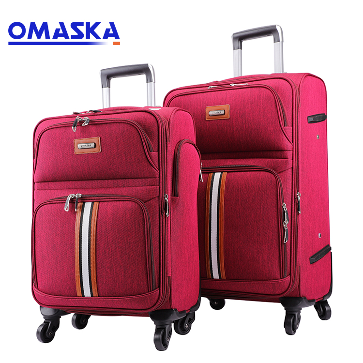 1 2020 New OMASKA 4 wheels 20 24 28 nylon trolley waterproof fabric women soft luggage set