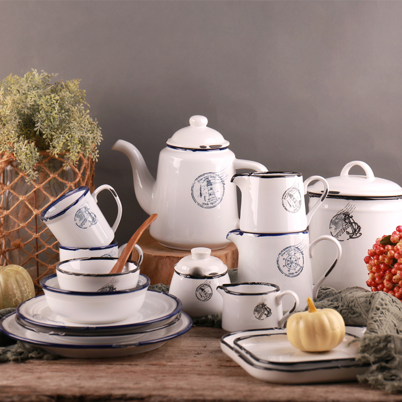 Ceramics stoneware dinnerware set bowl set dinner plate