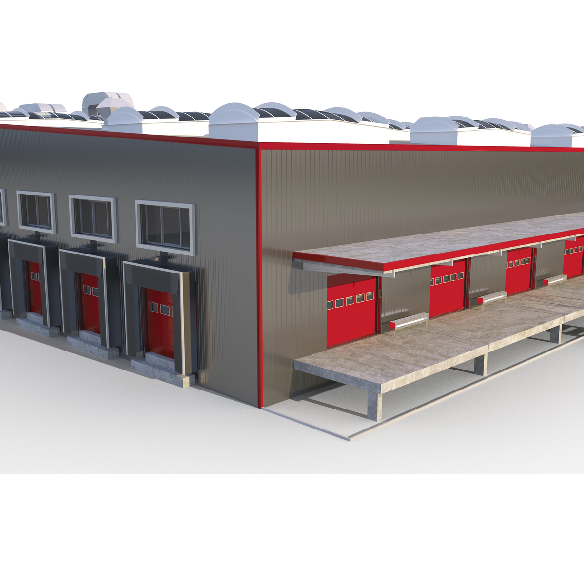 Steel structure fabrication for warehouse/workshop building