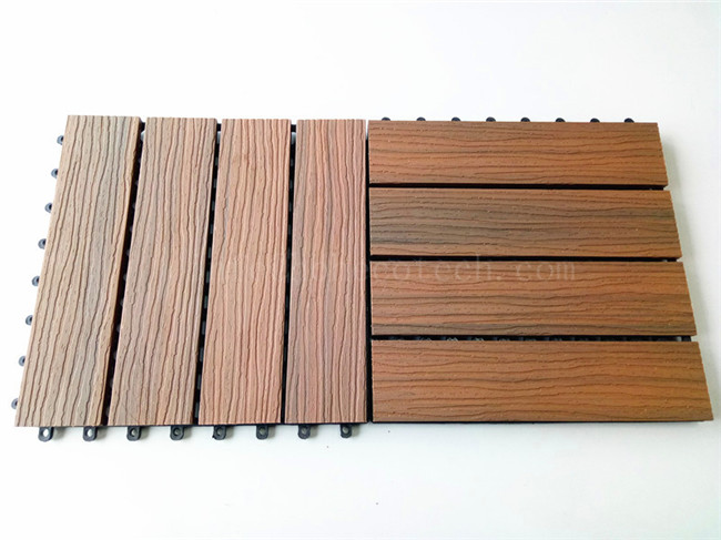 Mixed color Co-extrusion WPC Interlocking Tiles