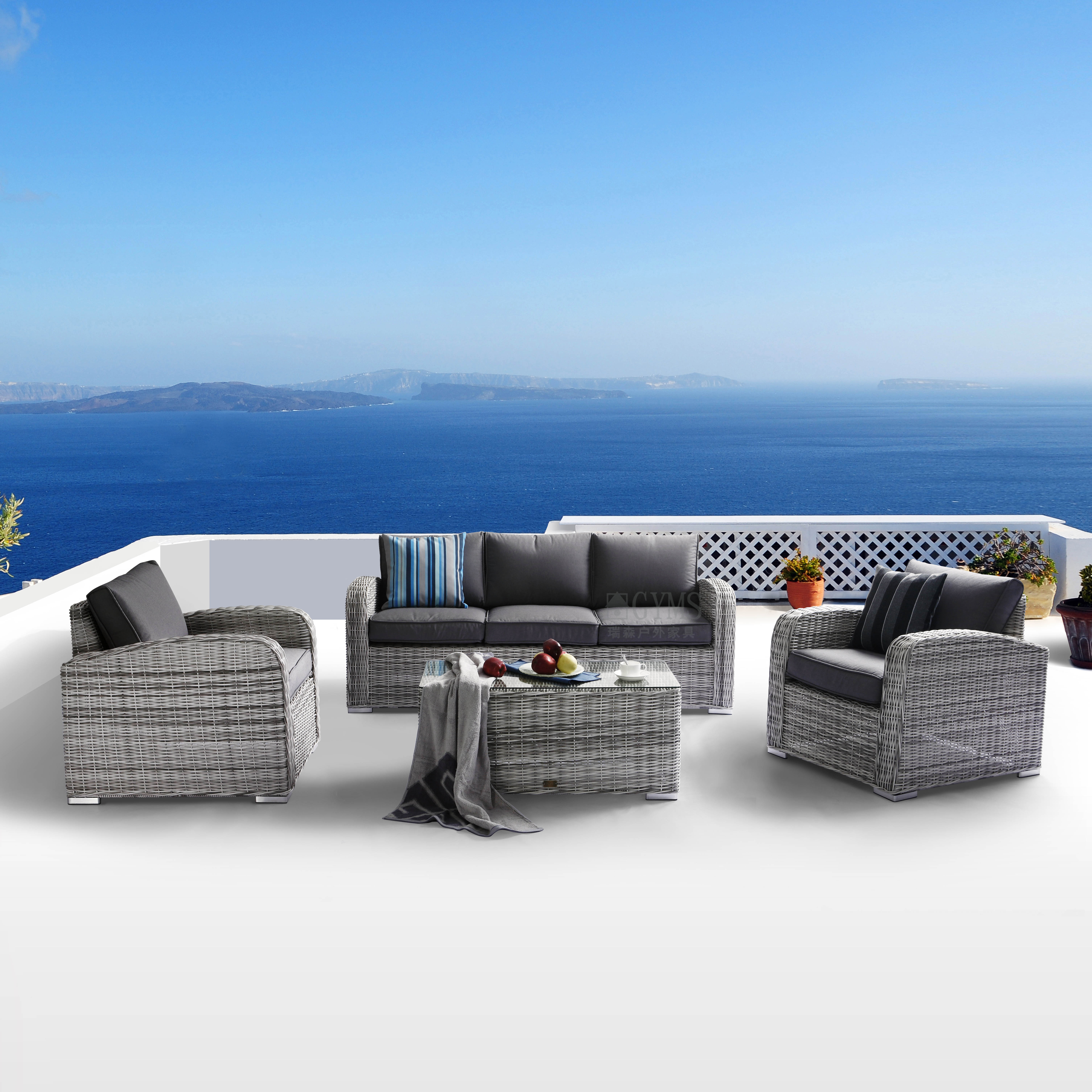 4pcs rattan lounge set