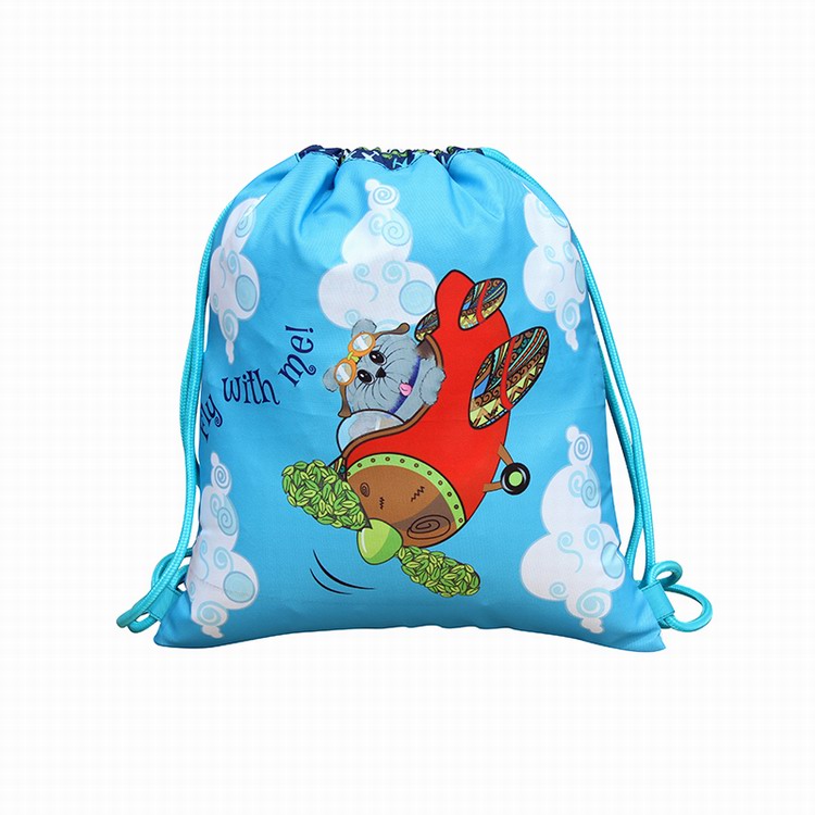Customized design kid's drawstring bag