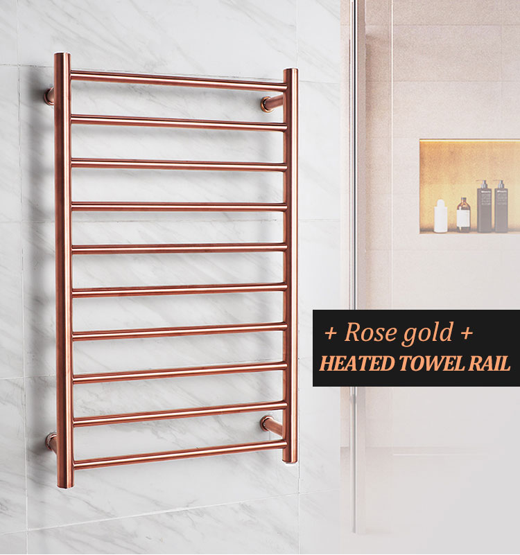 Heated towel rack