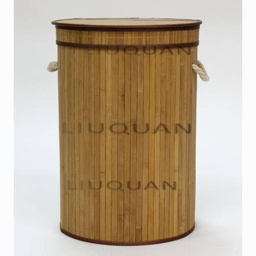 bamboo hampers, basket, storage，laundry hamper, collapsible