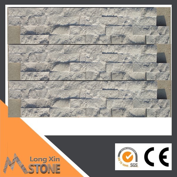Natural Cinderella grey marble 4 lines natural Split surface wall cladding 15X60 CM