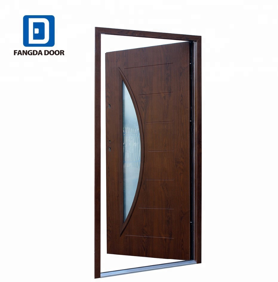 Fangda awesome half moon contemporary iron French front door
