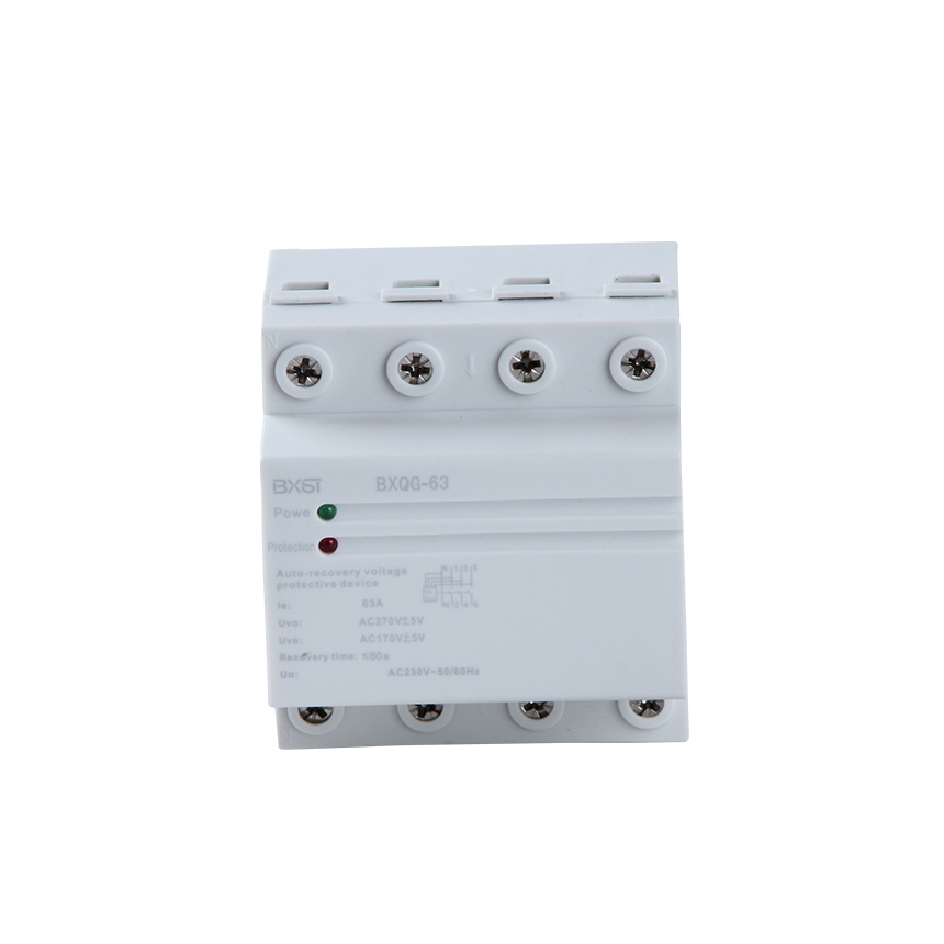 BX-V002 Din Rail Wiring Worldwide 230V 63A 3 Phase Voltage Surge Protector For Home,whole house voltage regulator