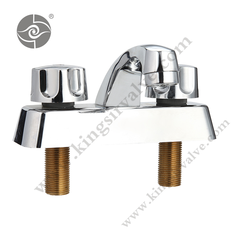 Double handle brass faucets