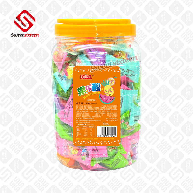 3.5g Fruitl Bubble Gum With Sour Powder