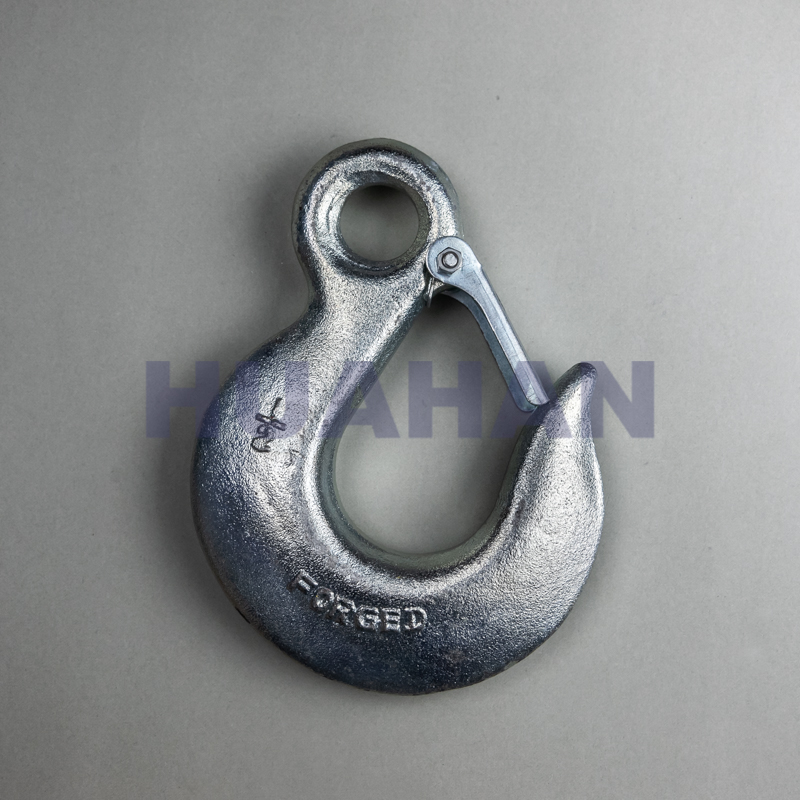 Eye Slip Hook With Latch , S.c. Or Z.p.