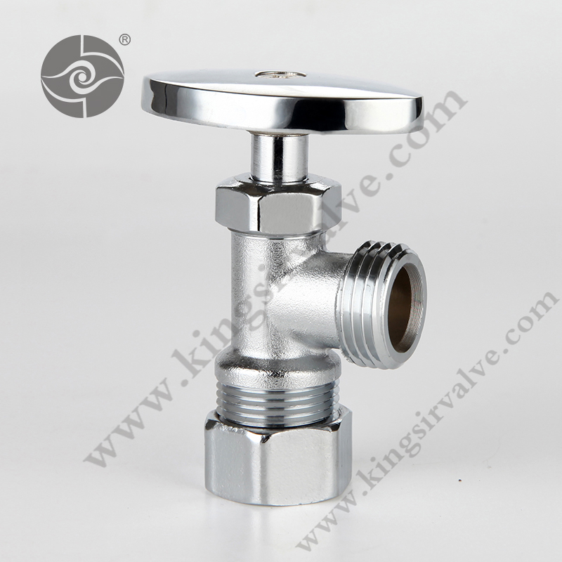 Chrome plated angle valve