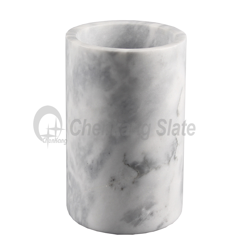 White Marble Ice Bucket