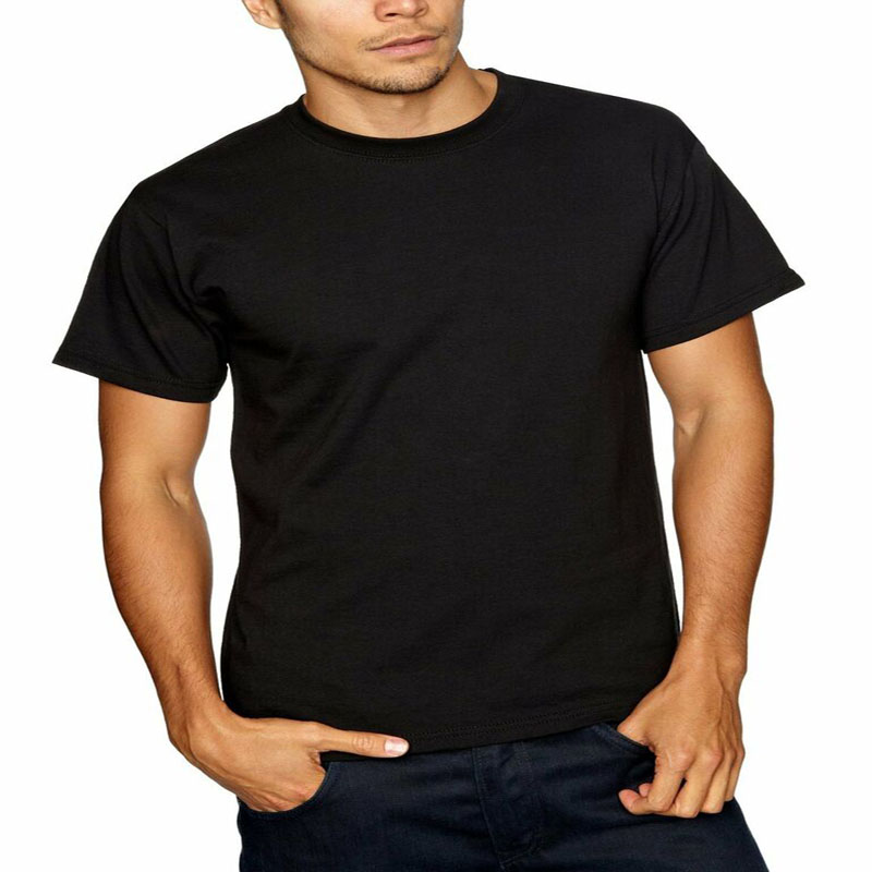 Mens short sleeve black t shirt