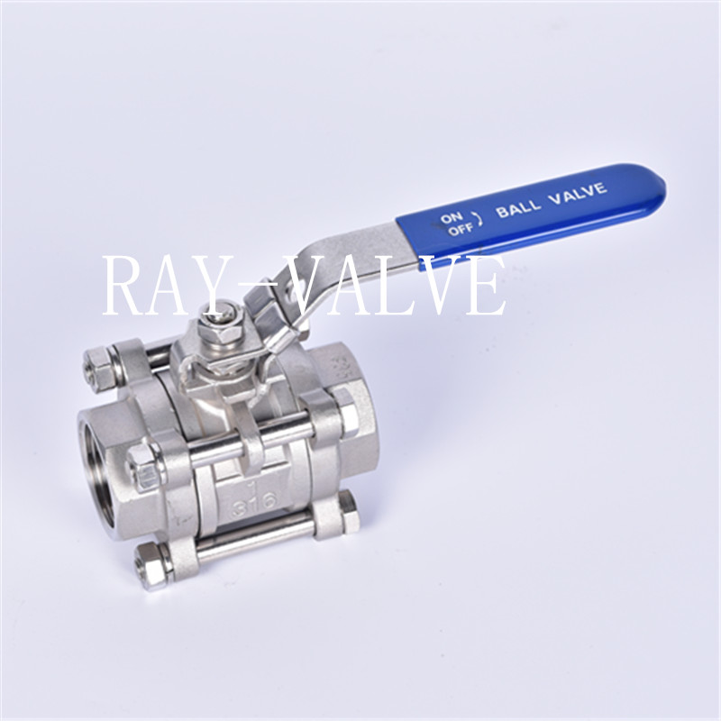 3pc stainless steel ball valve