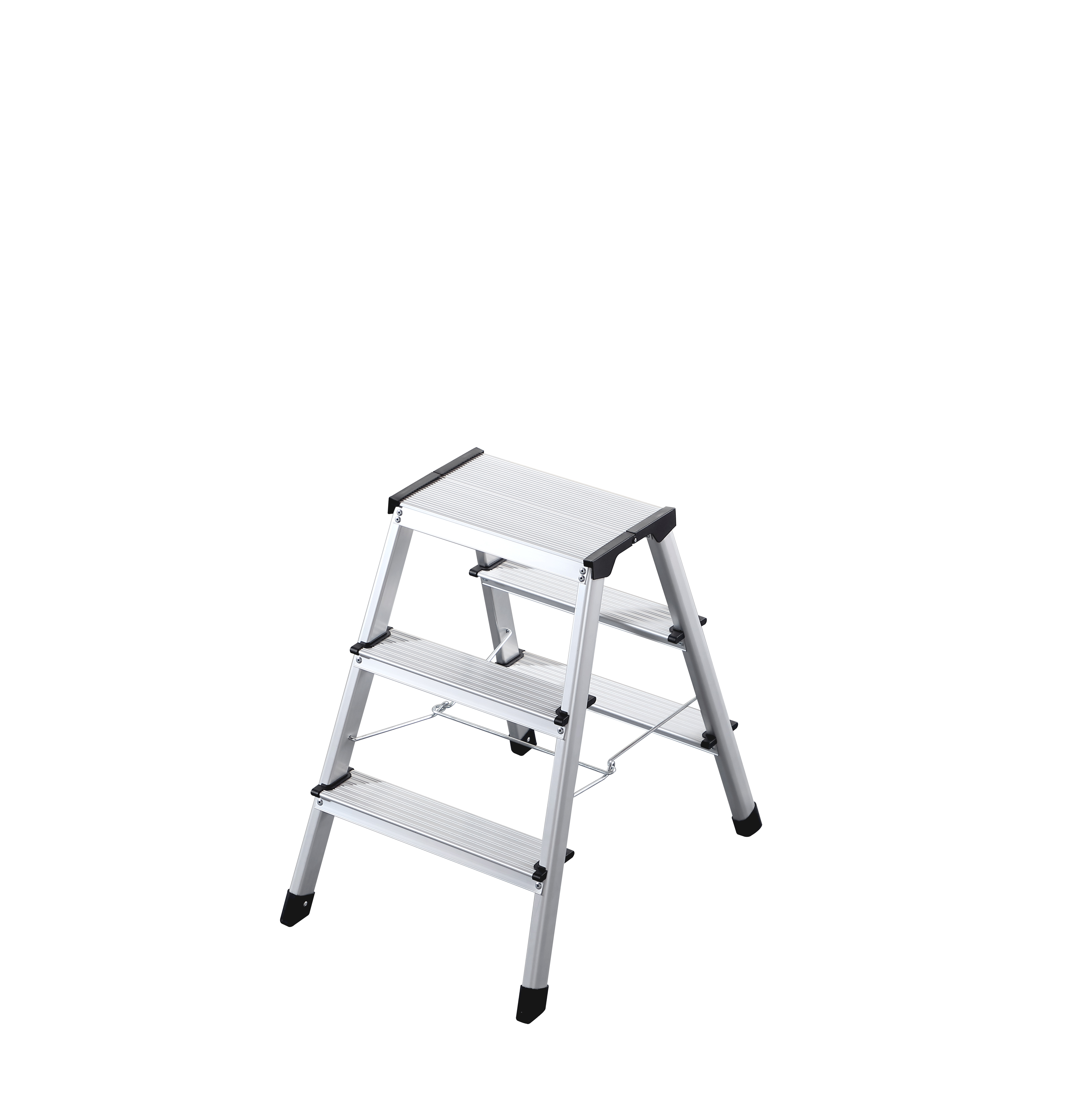 Double sides Aluminium 3 step stool