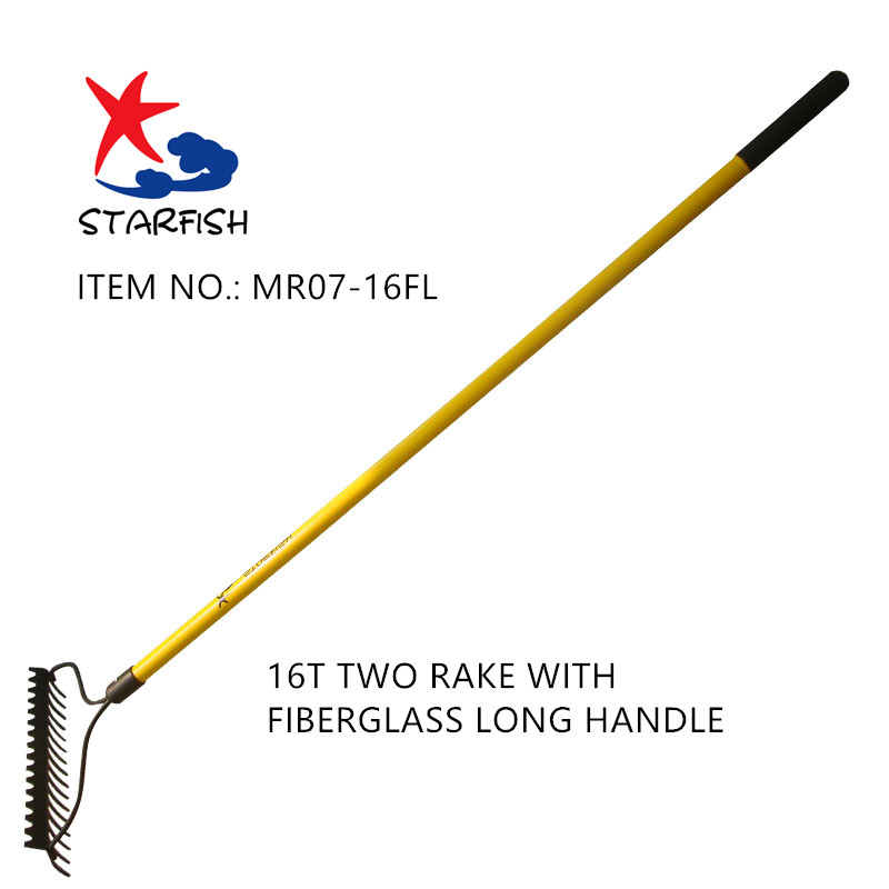 16t Two Rake With Fiberglass Handle
