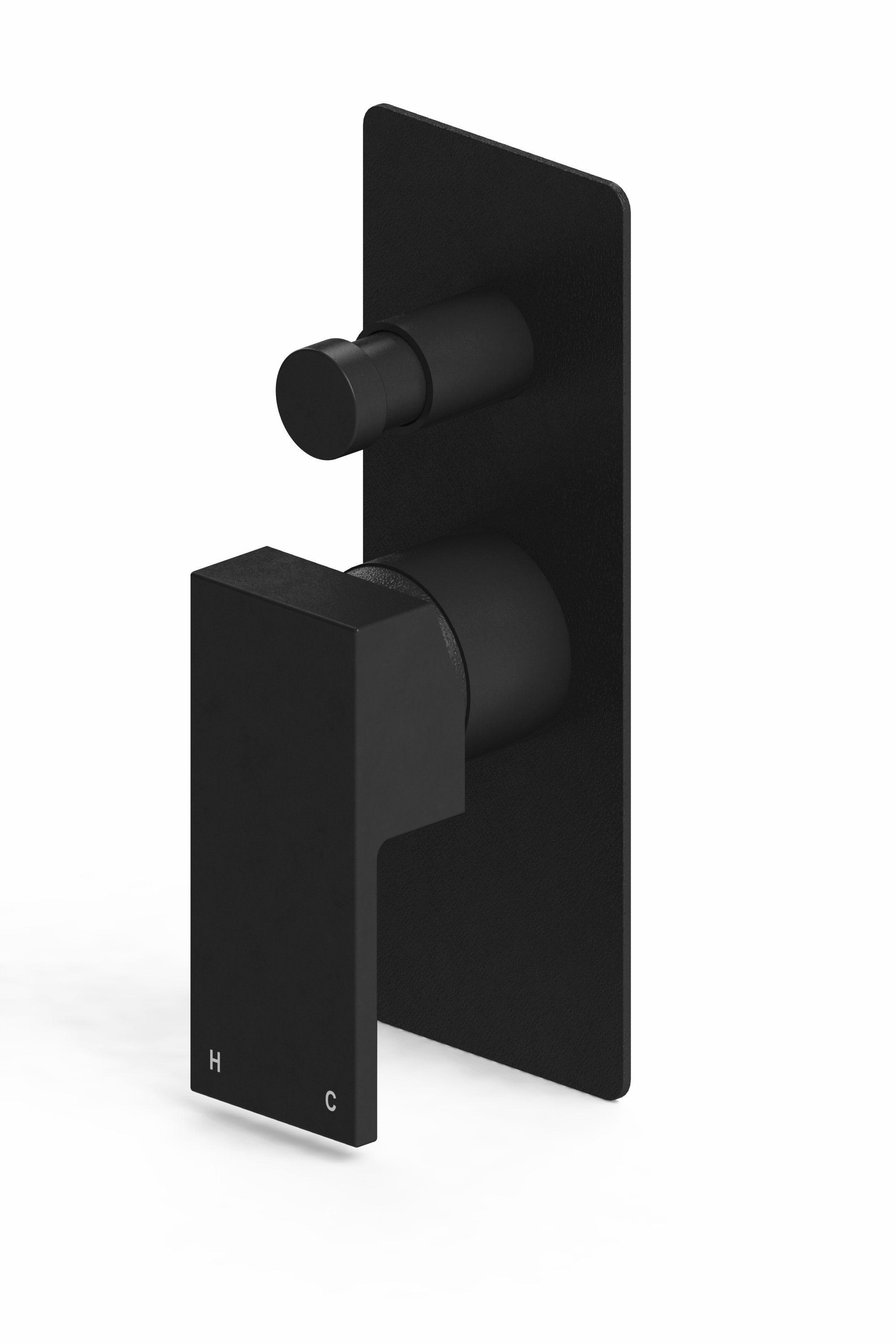 Alto Shower Diverter Mixer Black