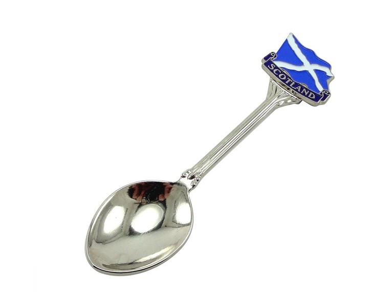 OEM Eco-friendly Zinc Alloy Soft Enamel Souvenir Spoon