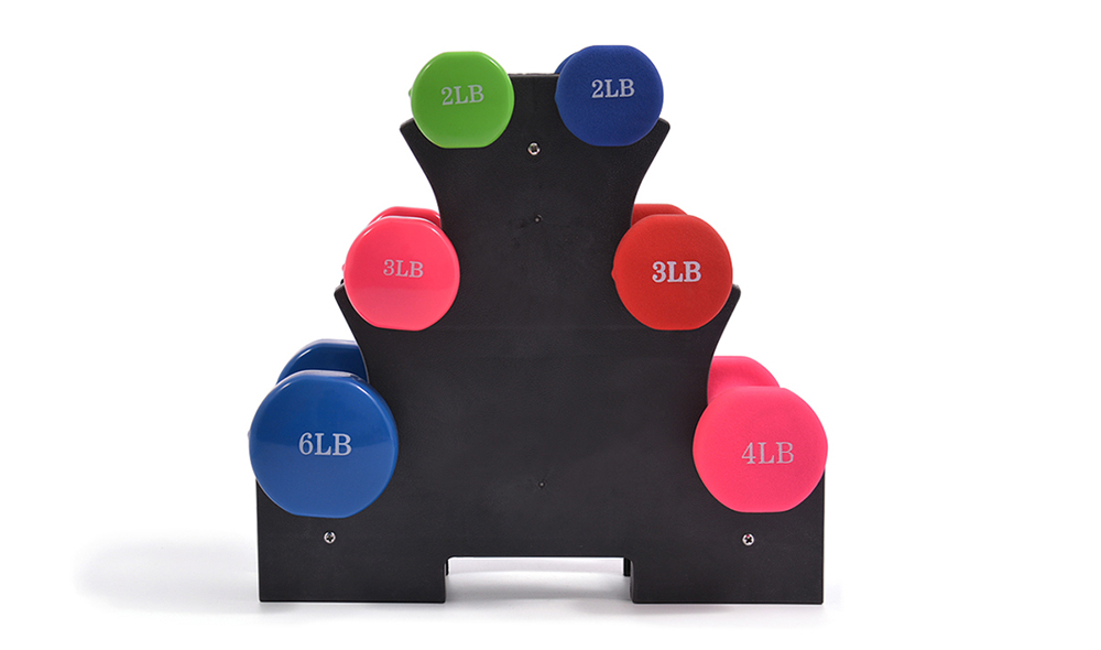 Dipped dumbbell A-rack