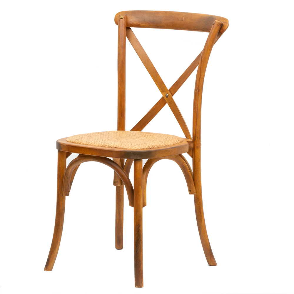 Wood Cross Back Chair