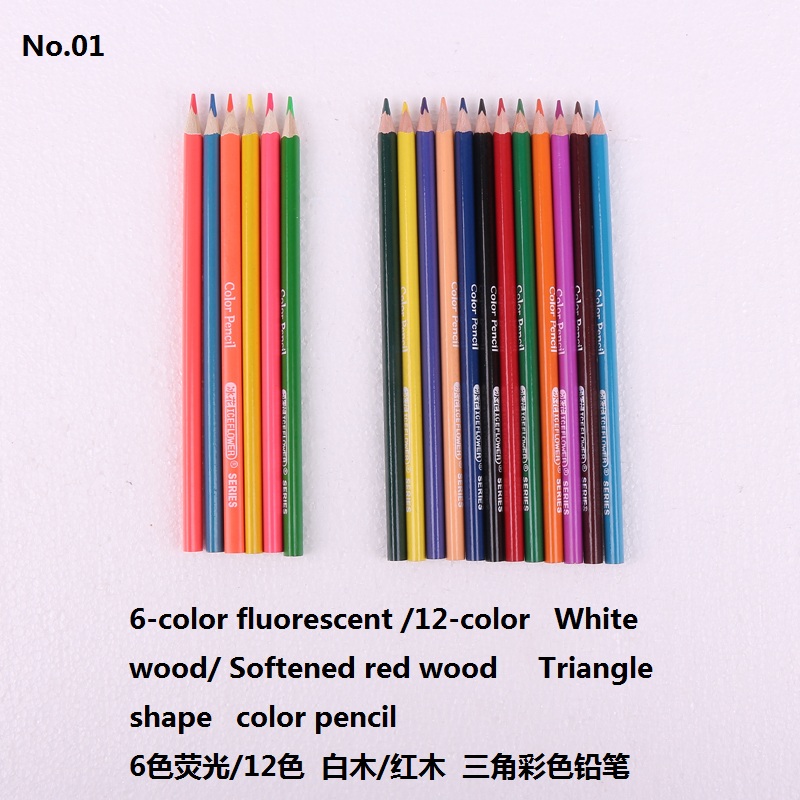 Color pencil Triangle shape