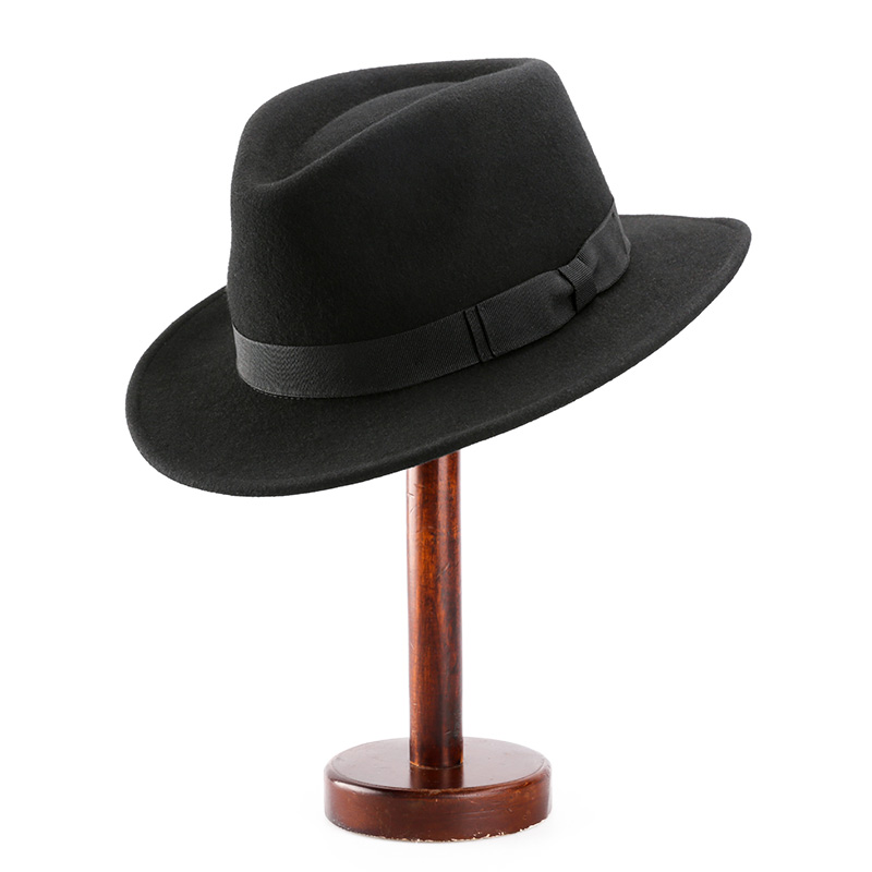 Wide Brim High Quality 100% Australian Wool Felt Fedora Hat