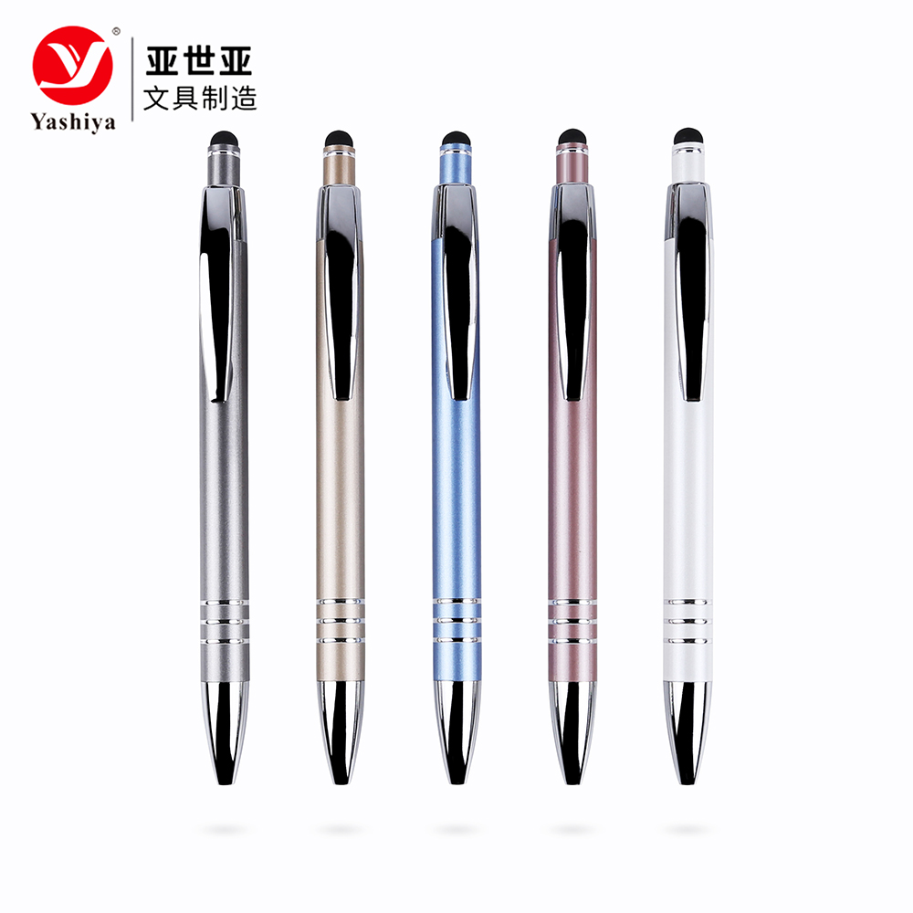 Asia stationery SYT8007 aluminum ballpoint pen with stylus