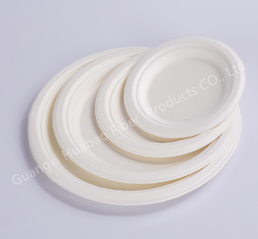 100% biodegradable bagasse plate 9inch