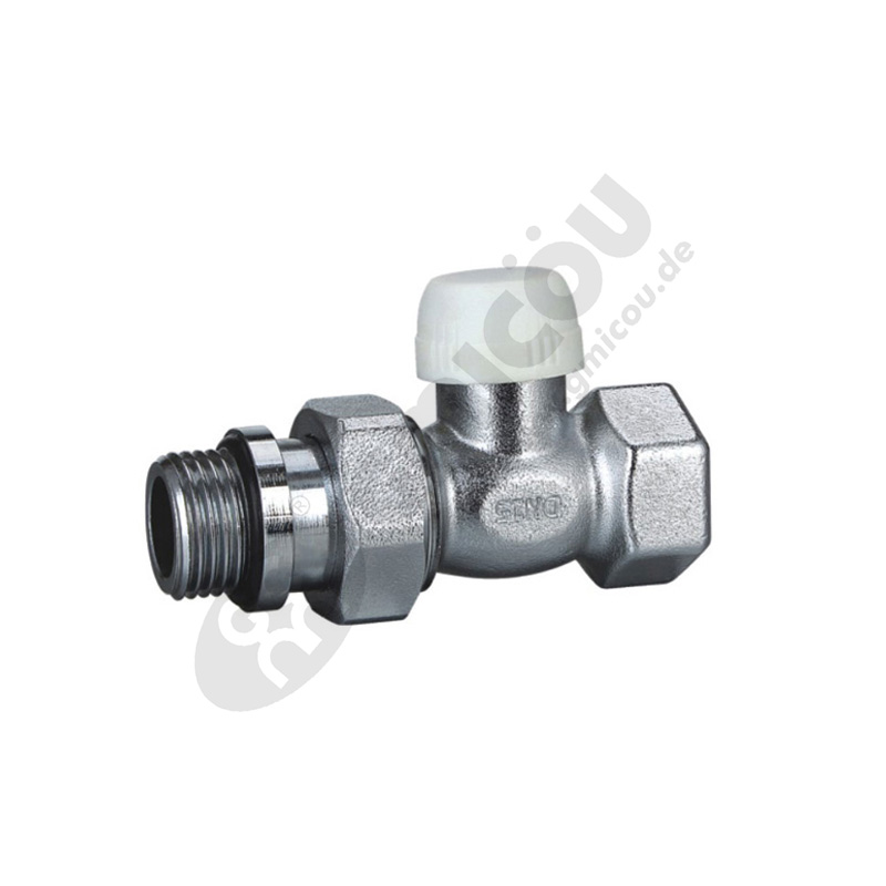 Straight backwater valve with female thread