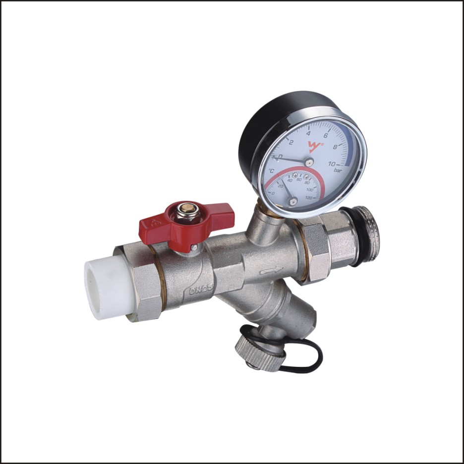 Multifunction filter ball valve/hot melting
