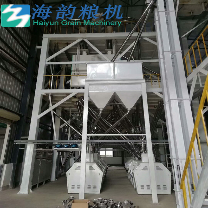 Haiyun brand flour mill machine 100tons of buckwheat flour mill machine complete plant