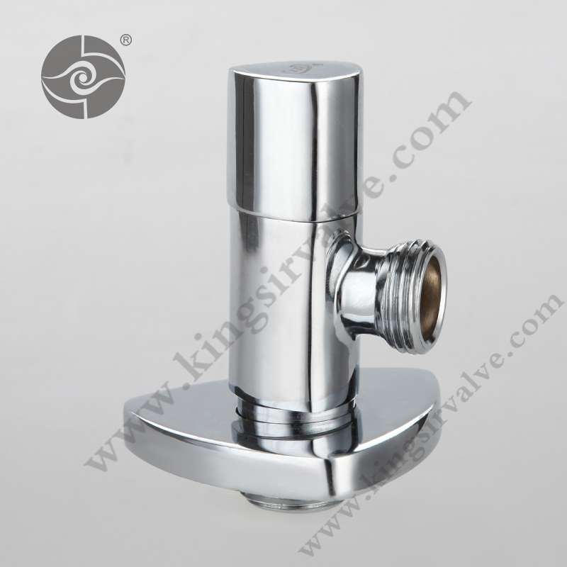 Chromed angle valve
