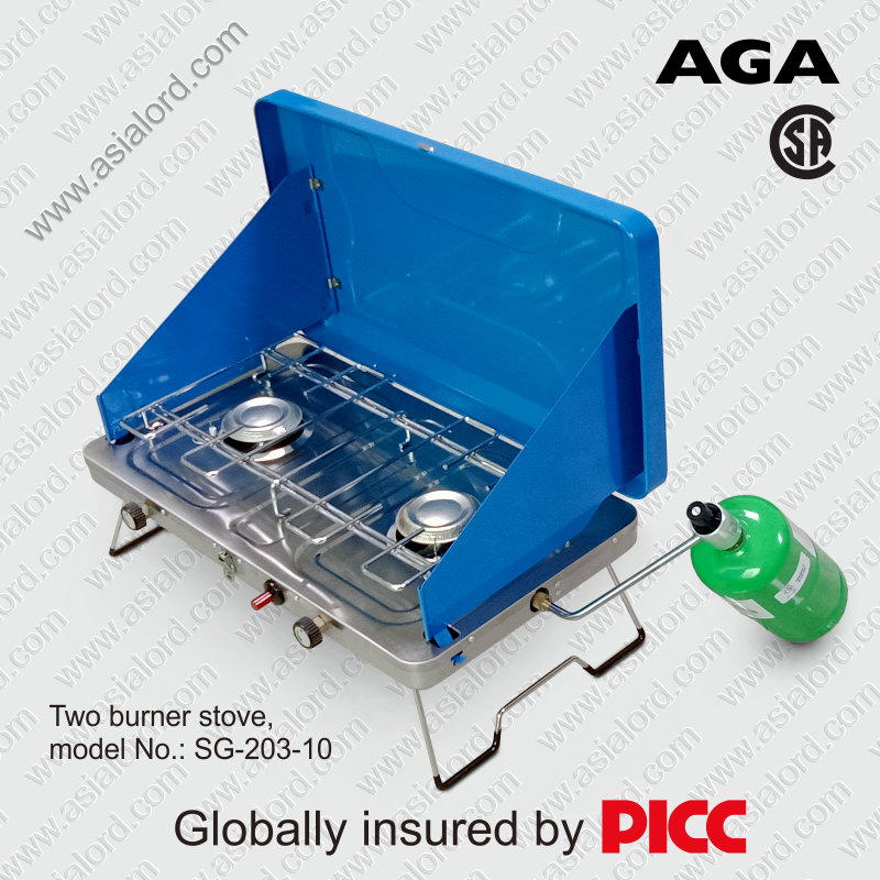 Two burner camping stove