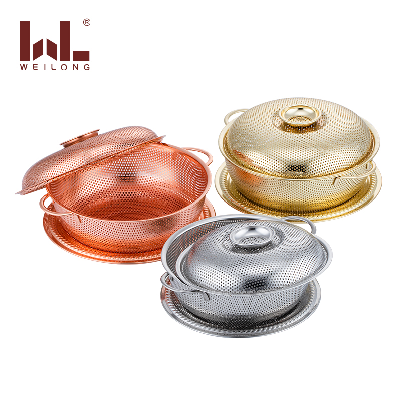 Stainless Steel Fruit Colander Candy Basket