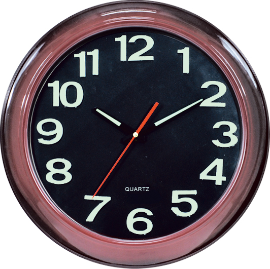 wall clock; quartz clock; luminous clock; stick number clock; vintage round clock; 14inch 35cm
