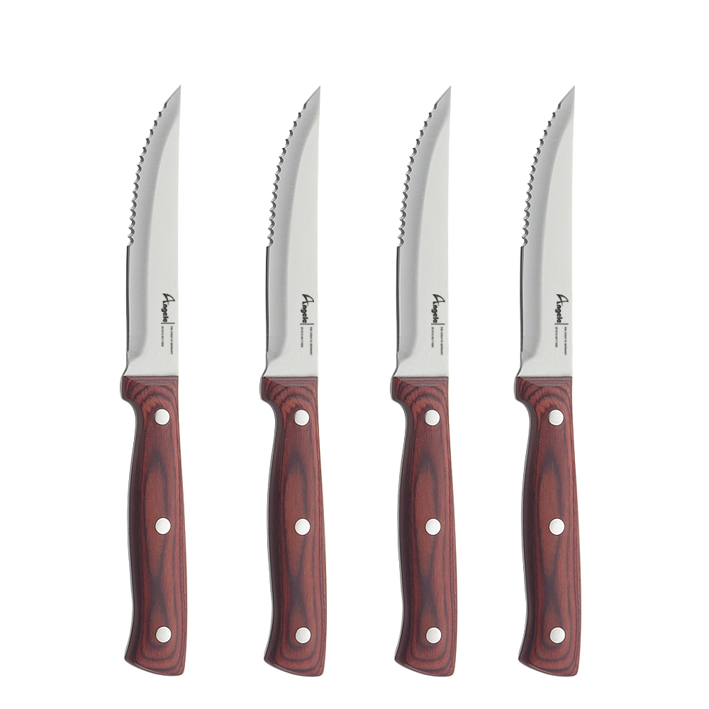 3cr13 stainless steel 6pcs/set steak knife set with wood handle Steak kitchen knife