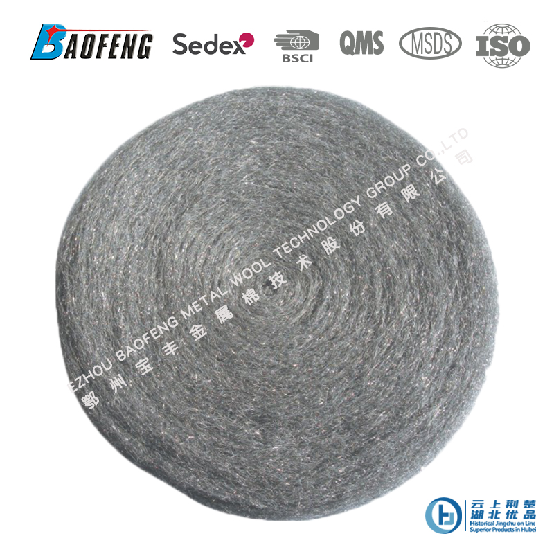 Steel wool polishing pad